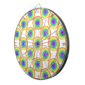 Rainbow Spiral Pattern Dartbord (Voorkant Rechts)