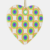 Rainbow Spiral Pattern Keramisch Ornament (Rechts)