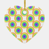 Rainbow Spiral Pattern Keramisch Ornament (Voorkant)