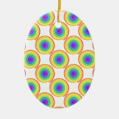 Rainbow Spiral Pattern Keramisch Ornament (Voorkant)