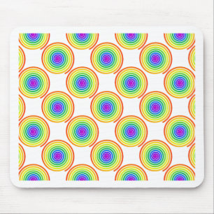 Rainbow Spiral Pattern Muismat