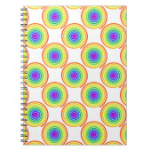 Rainbow Spiral Pattern Notitieboek (Voorkant)