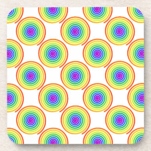 Rainbow Spiral Pattern Onderzetter