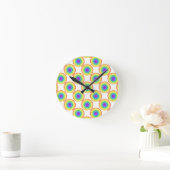 Rainbow Spiral Pattern Ronde Klok (Huis)