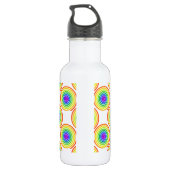 Rainbow Spiral Pattern Waterfles (Achterkant)