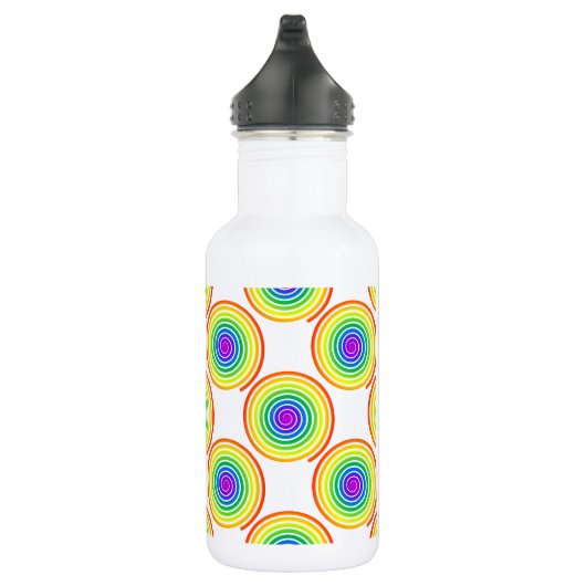 Rainbow Spiral Pattern Waterfles (Rechts)