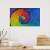 Rainbow Spiral Poster (Keuken)