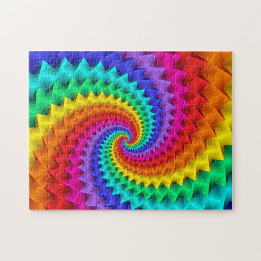 Rainbow Spiral Puzzle Legpuzzel (Horizontaal)
