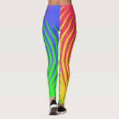 Rainbow Spiral Red Yellow Green Blue Leggings (Achterkant)