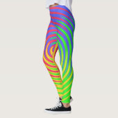 Rainbow Spiral Red Yellow Green Blue Leggings (Links)