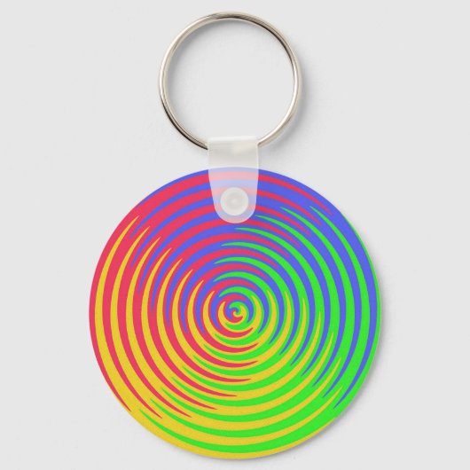 Rainbow Spiral Sleutelhanger (Voorkant)
