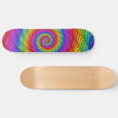 Rainbow Spiral Spikes Skateboarding Decer Skateboard (Horizontaal)