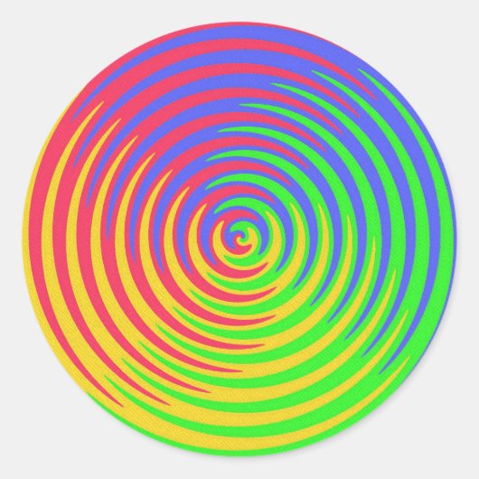 Rainbow Spiral Sticker (Voorkant)