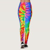 Rainbow Spiral Tie Dye Leggings (Achterkant)