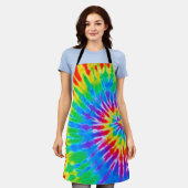 Rainbow Spiral Tie Dye Schort (Gedragen)