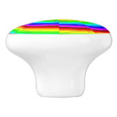 Rainbow Spiral van Kenneth Yoncich Keramische Knop (Zijkant)