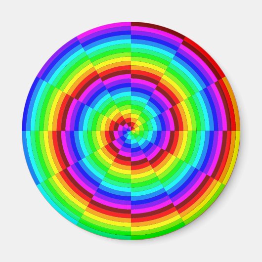 Rainbow Spiral van Kenneth Yoncich Magneet (Voorkant)