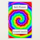 Rainbow Spiral van Kenneth Yoncich Planner (Voorkant)