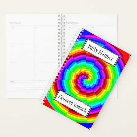 Rainbow Spiral van Kenneth Yoncich Planner (Display)