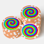 Rainbow Spiral van Kenneth Yoncich Pokerchips (Opstapeling)