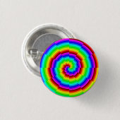 Rainbow Spiral van Kenneth Yoncich Ronde Button 3,2 Cm (Voorkant /achterkant)