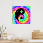Rainbow Spiral Yin Yang Poster (Keuken)