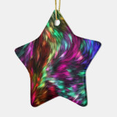 Rainbow Splash Ceramic Ornament (Links)