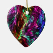 Rainbow Splash Ceramic Ornament (Rechts)