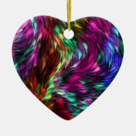 Rainbow Splash Ceramic Ornament (Voorkant)