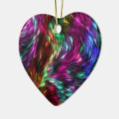 Rainbow Splash Ceramic Ornament (Links)