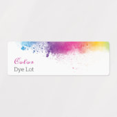 Rainbow Splash Dye Stock Labels (Design 2)