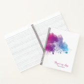 Rainbow Splash Dyeing Log Notitieboek (Binnen)