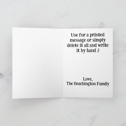 *~* Rainbow Splash Golf Ball AP94 Carte d'annivers (Intérieur)