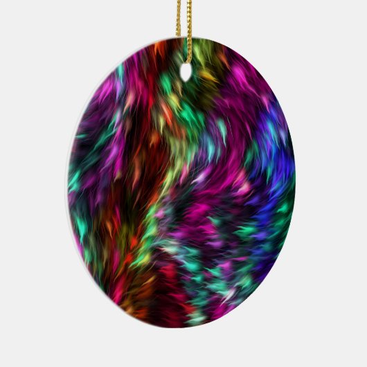 Rainbow Splash Keramisch Ornament (Rechts)