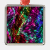 Rainbow Splash Metal Ornament (Voorkant)