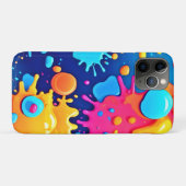 Rainbow Splash Paint Art Case-Mate iPhone Case (Achterkant (horizontaal))