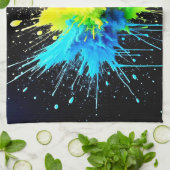 Rainbow Splash Powder Art Theedoek (Gevouwen)