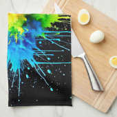 Rainbow Splash Powder Art Theedoek (Quarter Fold)