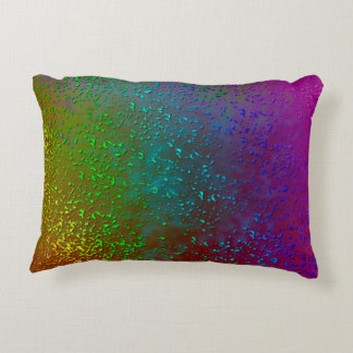 Rainbow Splatter, gemengd ontwerp voor mediataart Decoratief Kussen