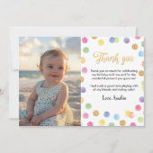 Rainbow Spot Dank u kaart Verjaardagsfeest (Voorkant)