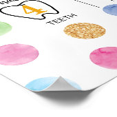 Rainbow Spot Pastel Anniversaire Poster du Jalon (Coin)