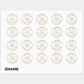 Rainbow Spot Verjaardag Sticker Labels (Vel)