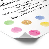 Rainbow Spot Verjaardag Tijd Capsule Teken Poster (Hoek)