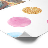 Rainbow Spot Verjaardagsfoto Milestone Poster (Hoek)