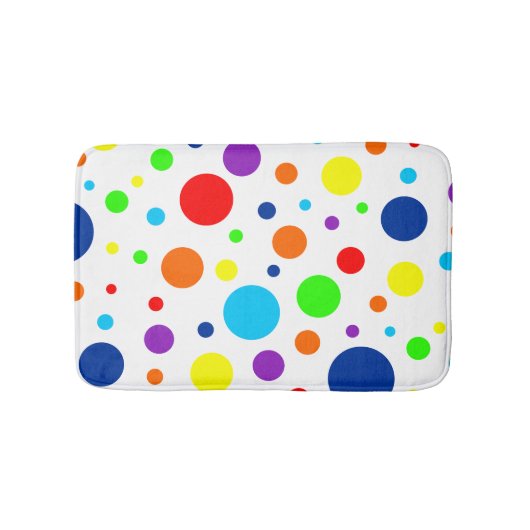 Rainbow Spots Bath Mat (Voorkant)