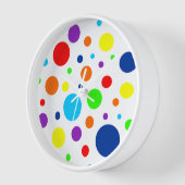 Rainbow Spots Clock (Hoek)
