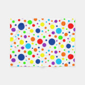 Rainbow Spots Fleece Blanket Deken (Voorkant (Horizontaal))