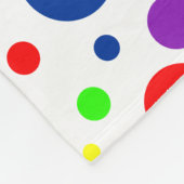 Rainbow Spots Fleece Blanket Deken (Hoek)