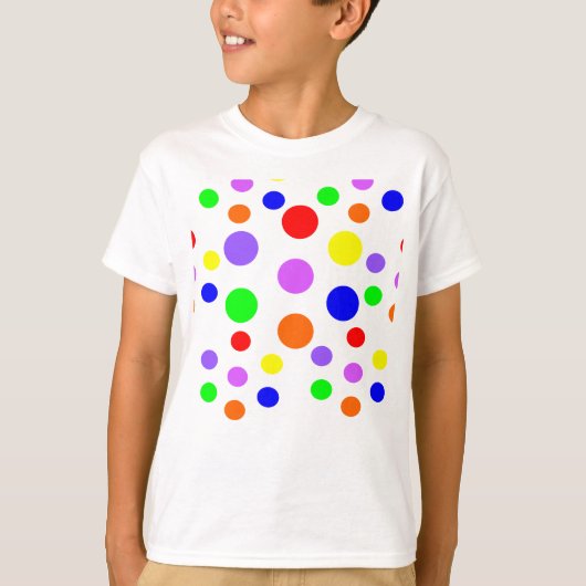 Rainbow Spots Kinder T Shirt (Voorkant)