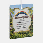 Rainbow Springs Nederland Kaart Metalen Ornament (Voorkant Rechts)